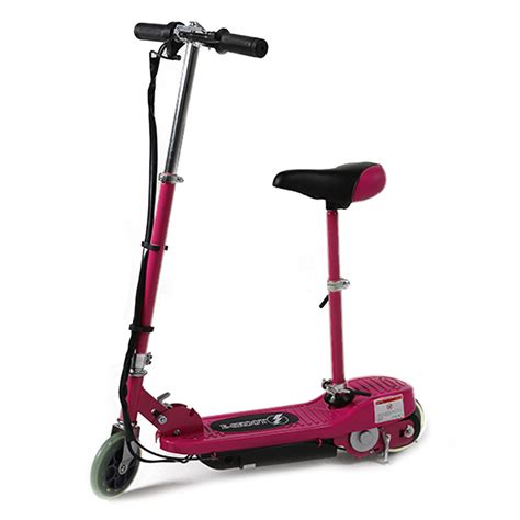 Pink Kids Electric Scooter with seat - eSkooter - Free UK Delivery