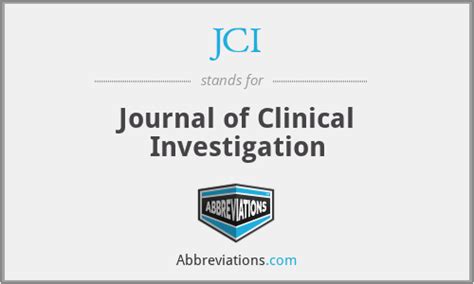 Jci Journal Of Clinical Investigation