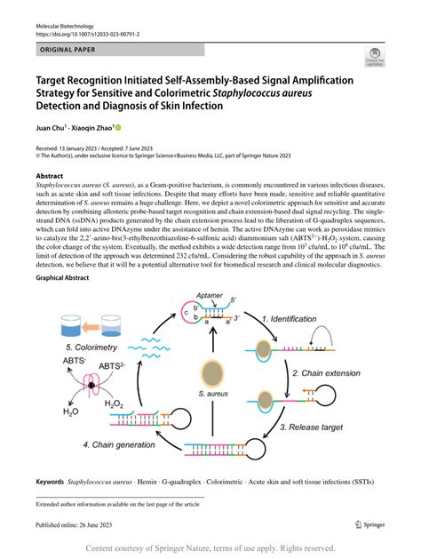 Target Recognition Initiated Self Assembly Based Signal Amplification Strategy For Sensitive And