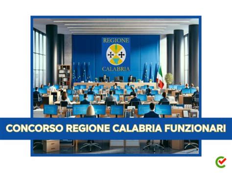 Concorso Regione Calabria Funzionari Posti Disponibili