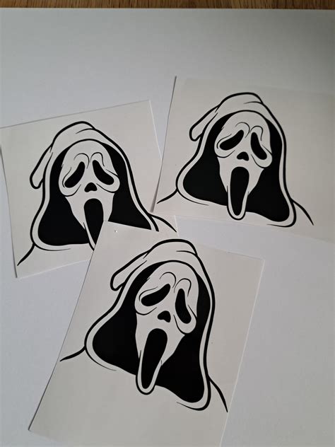 Scream Decal X 3 Halloween Etsy