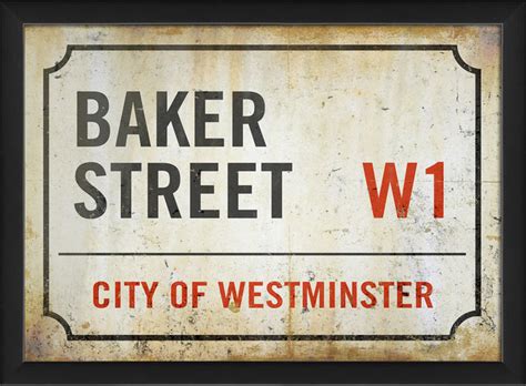 Baker Street Sign Print Contemporary Prints And Posters By Art