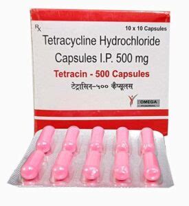 Tetracin Capsules Tetracycline Hydrochloride Capsule Mg Angel