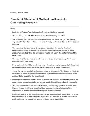 2 Chapter 3 Ethical And Multicultural Issues In Counseling Research