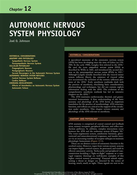 Solution Autonomic Nervous System Physiology Studypool