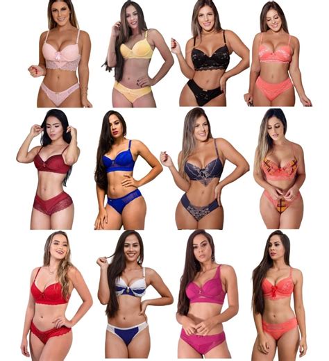 Conjunto De Lingerie Sexys Luxo Atacado Kit Conjuntos Frete grátis