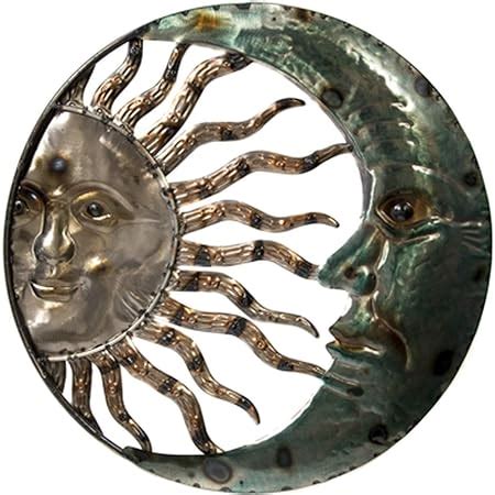 Amazon Large Metal Sun Moon Star Wall Art Sculpture Decor For