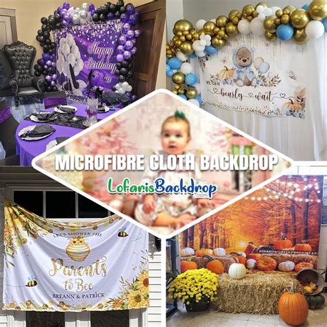 Silver Glitter White Custom 50th Birthday Backdrop Lofaris
