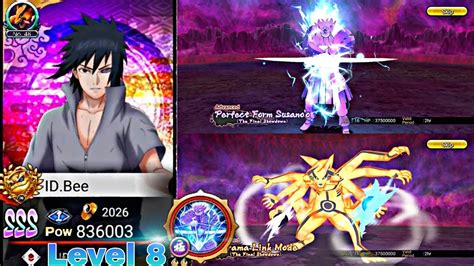 SAM 47 Sasuke TFS Vs Perfect Form Susano O Kurama Link Mode Mirage