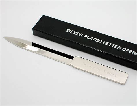 Personalized Letter Opener Engraved Silver Letter Opener For Etsy