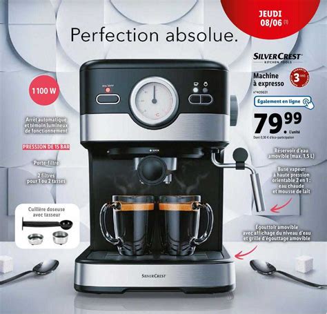 Promo Machine Expresso Silvercrest Chez Lidl Icatalogue Fr