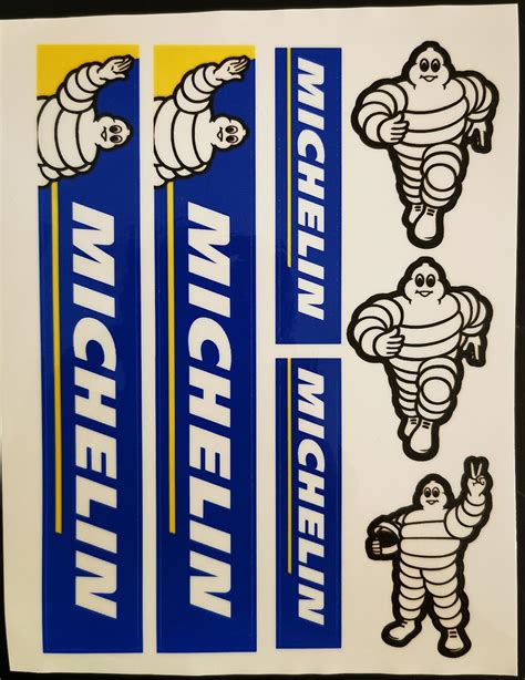 Michelin Laminated Stickers Graphics Decals Tyres Etsy
