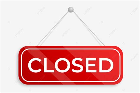 Red Closed Sign For Store Vector Closed Sign Open Closed Sign Shop