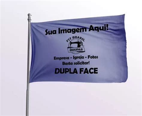 Bandeira Personalizada Colorida Dupla Face 100x60cm Parcelamento