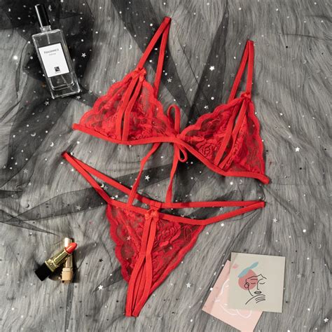 Babydoll Costumes Women Hot Open Bra Crotch Lace Sexy Transparent Unde Everythin Archies