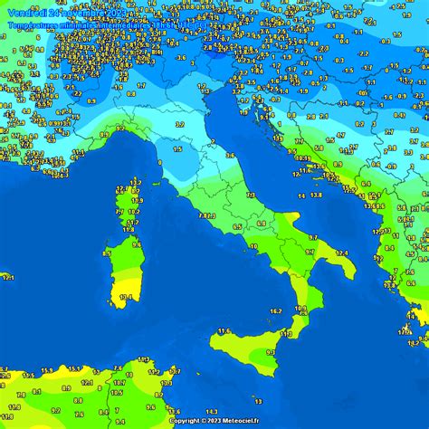 Le Temperature Minime Di Oggi 24 Novembre 2023 Meteo POP