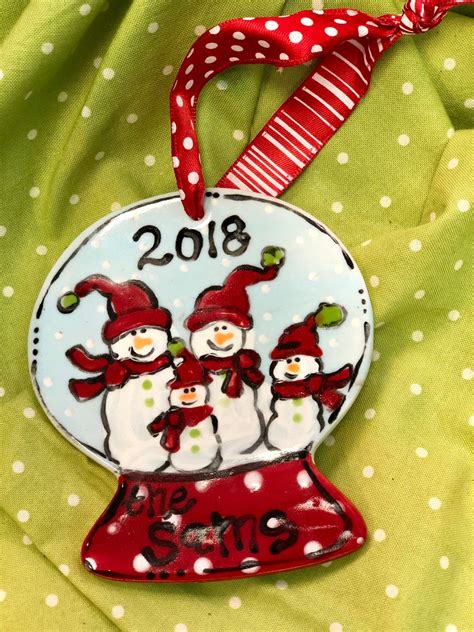 Snowman Family Christmas Ornament | Etsy | Family christmas ornaments ...