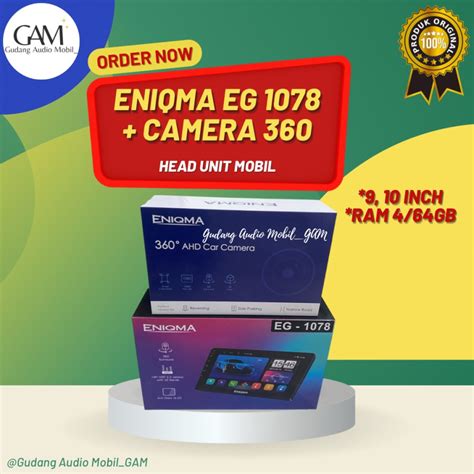 Jual Head Unit Android Eniqma Eg Inch Qled Enigma Cam