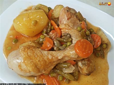 Muslitos De Pollo Estofados Con Verduras Oido Cocina