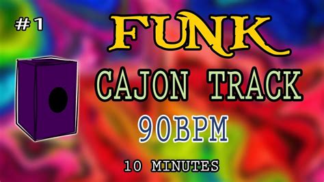 10 Minute Of Funk Cajon Groove Backing Track 90 BPM 1 YouTube