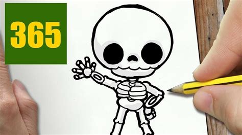 Cute Skeleton Drawing