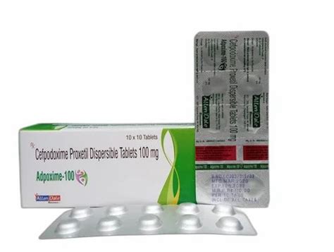 Cefpodoxime Proxetil 100 Mg Tablets At Rs 1100 Box Pharmaceutical