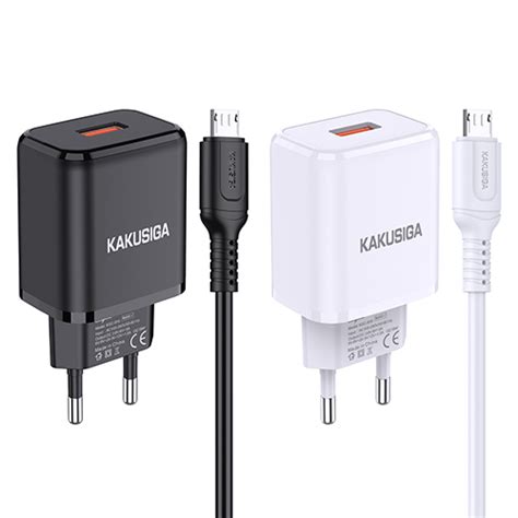 Jianghe Series Single Port Smart Charger Set EU Plug Micro KAKUSIGA