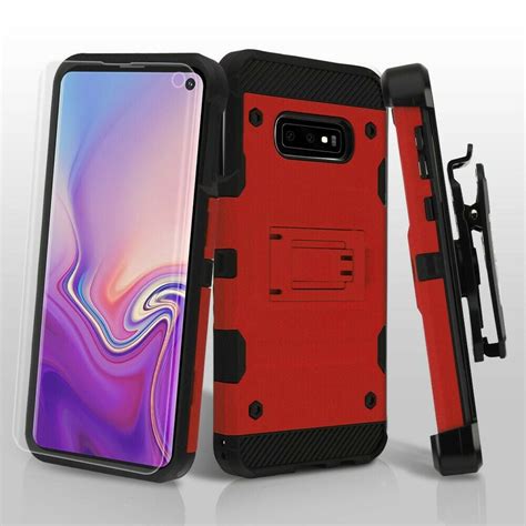 Kaleidio Case For Samsung Galaxy S E Tank Armor Rugged Holster Belt