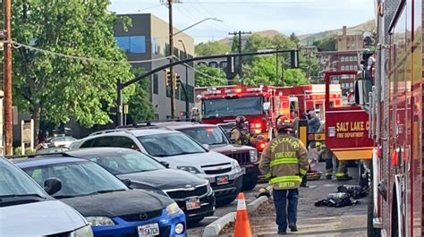 Salt Lake City Fire Firefighter Injured Battling Salt Lake City