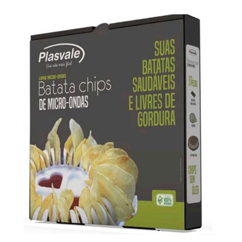 Kit Batata Chips De Micro Ondas Pe As Plasvale Iza Decor