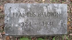 Frances Baldwin Find A Grave Memorial