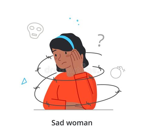 Sad Woman Concept Stock Vector Illustration Of Upset 233101998