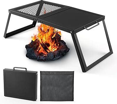 Amazon Odoland Folding Campfire Grill Heavy Duty Steel Mesh