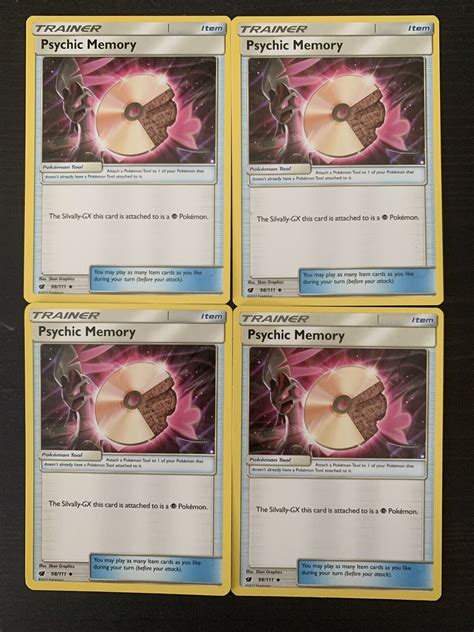 Pok Mon Tcg Psychic Memory Crimson Invasion Regular Set Of