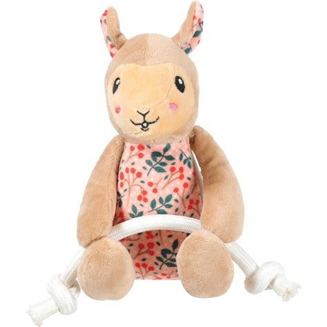 Jouet Chien Zolux Peluche Chiquitos Lama Corde Beige 19 X 18 X 12