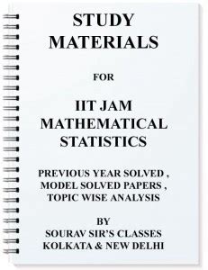 Mathematical Statistics For Iit Jam Complete Study Material With Topic