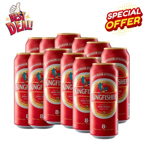 Kingfisher Strong Beer Can 12x50cl Hc Windmill Cellar