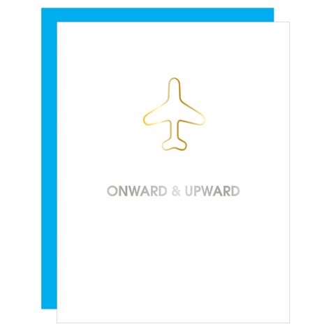 Chez Gagné Hilarious Letterpress Greeting Cards Onward Upward