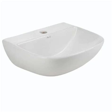 Aris White Wall Mounted Ceramic Wash Basin At Rs Morbi Id