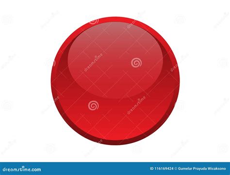 Circle Red Button Stock Illustrations 119 034 Circle Red Button Stock