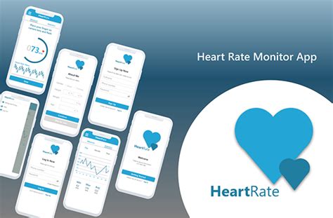 Heart Rate Monitor App UI on Behance