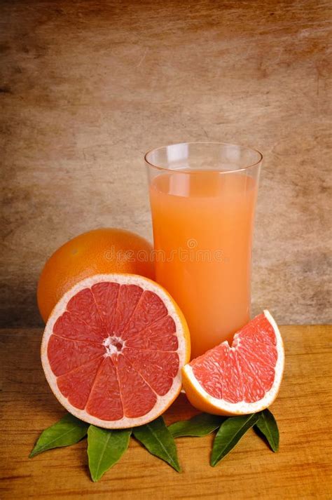 Fresh Pink Grapefruit Juice Stock Image Image Of Freshness Macro