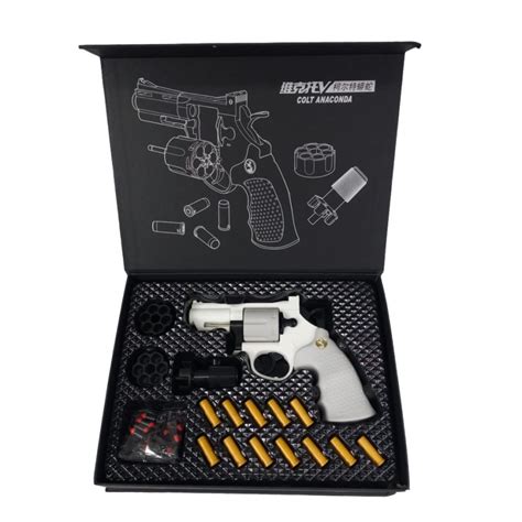 Colt Anaconda Revolver Manual Springer Mini Dart Pistol Toy White