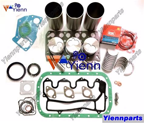 For ISUZU 3LB1 Overhaul Rebuild Kit Piston Ring Gasket Bearing Set For