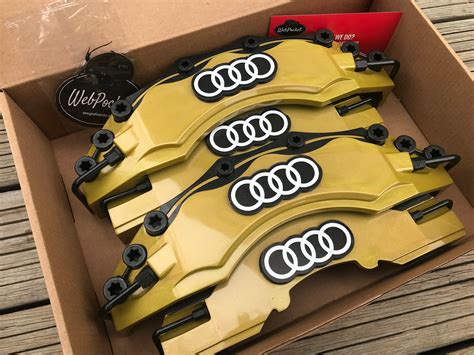 4pc Big Brake Caliper Covers For Audi A1 A3 A4 A5 A6 A7 A8 S1 Etsy