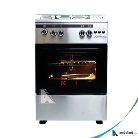 Cuisinière TECNOLUX 4 feux à gaz 60 60 TEC 60CS Inox