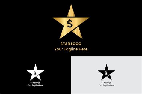 Premium Vector Gold Star Logo Vector With Dollar Icon In Elegant