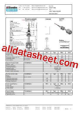 Ls A S W Datasheet Pdf Standex Electronics Inc