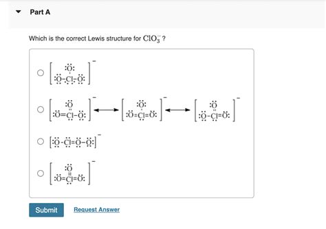 Solved Which Is The Correct Lewis Structure For ClO3 Chegg