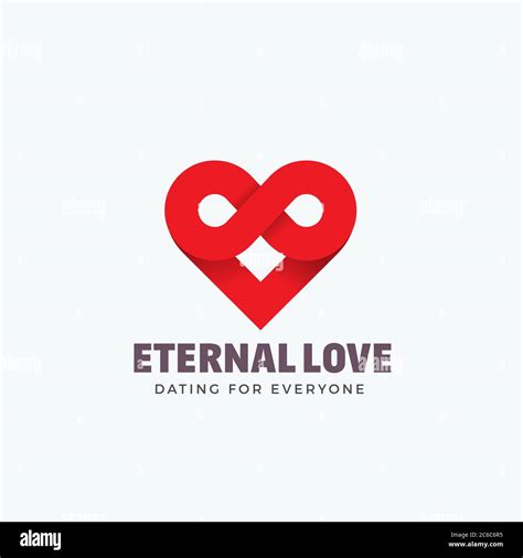 Eternal Love Abstract Vector Sign Emblem Or Logo Template Infinity